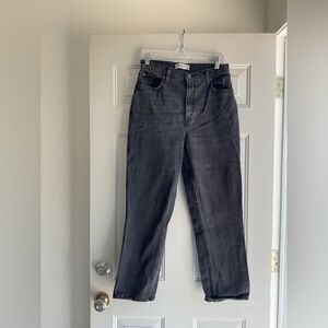 Abercrombie & Fitch 90s straight High-Rise Washed Black Women's Jeans